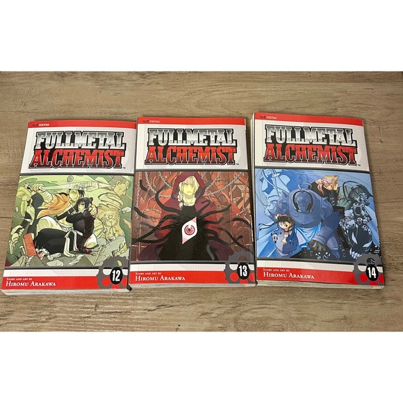 Viz Media Other - Fullmetal Alchemist Manga Volumes 12 13 14 Lot Hiromu Arakawa VIZ‎ Media English